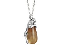 Pendant Giovanni Raspini Woman Goccia Leopardo in Silver Cristallo 12408